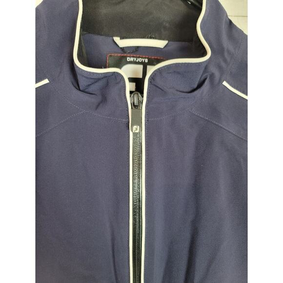 Footjoy Dryjoy Tour Collection Half Zip Golf Jacket Pullover in Navy, sz Large - Picture 4 of 12